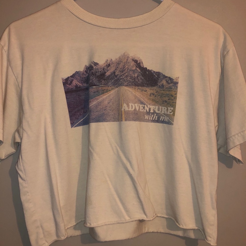 Cream Crop Top